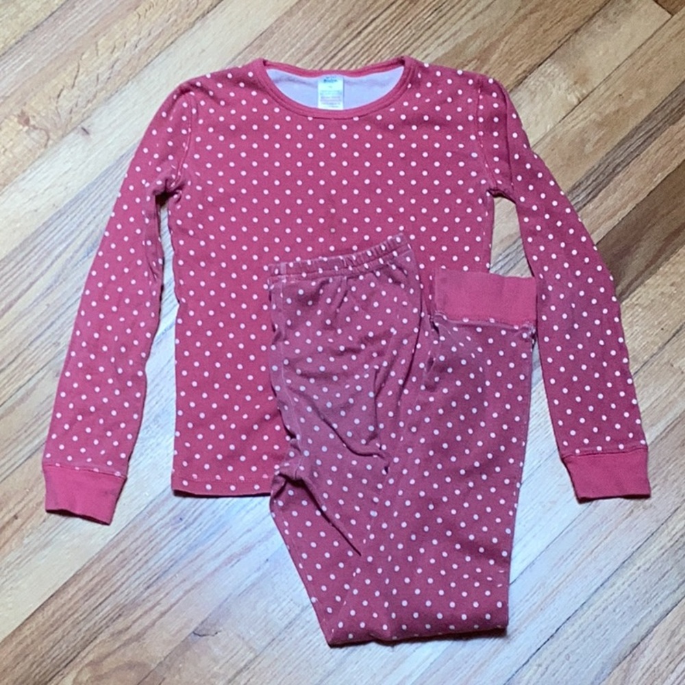 Mini Boden Polka Dot Pajama Set size 10